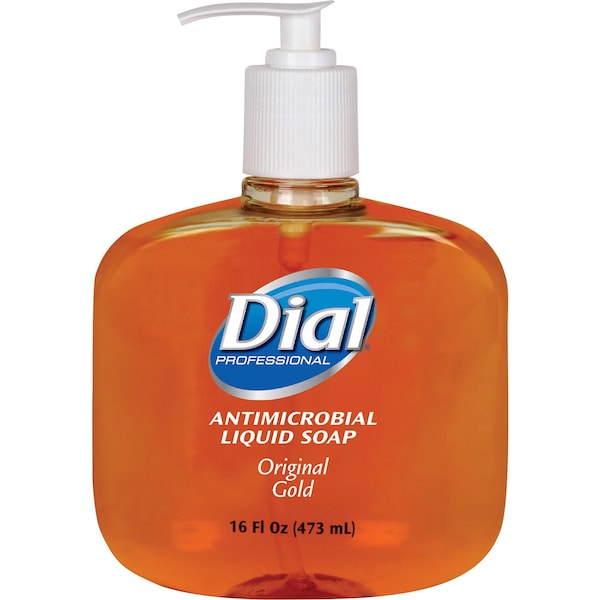 Dial 16 fl oz (473.2 mL) Gold Antibacterial Liquid Hand Soap 12 PK DIA80790CT - main